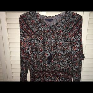 Paisley long sleeve blouse